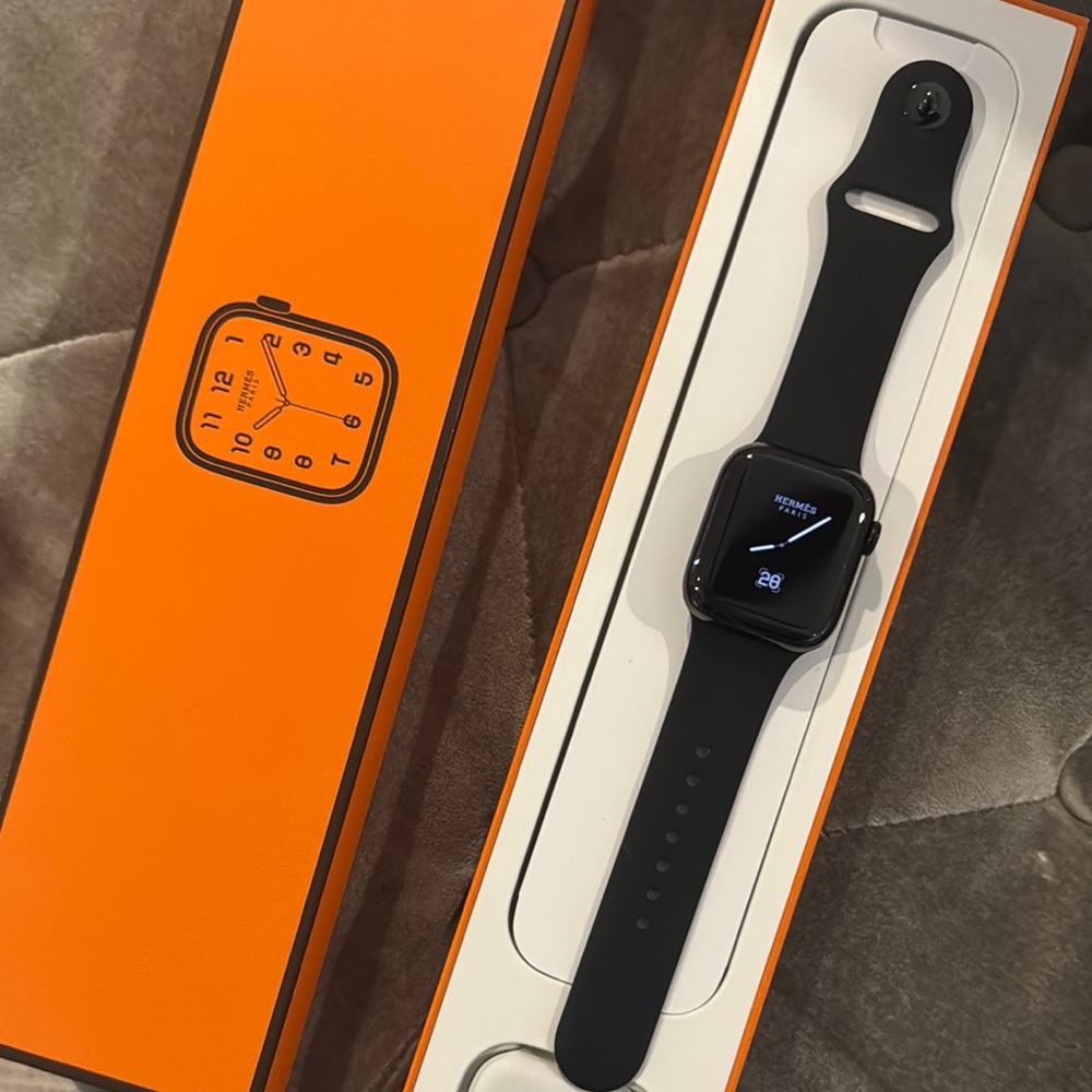Hermes Apple Watch Series 8 Stainless steel 41Mm So Black Edition